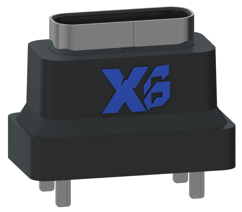 XB - type C 16P - 12 type C interface 16P prise USB étanche verticale SMT h = 9,3 mm XB étanche USB type C 16P prise femelle étanche verticale SMT h = 9,3 mm